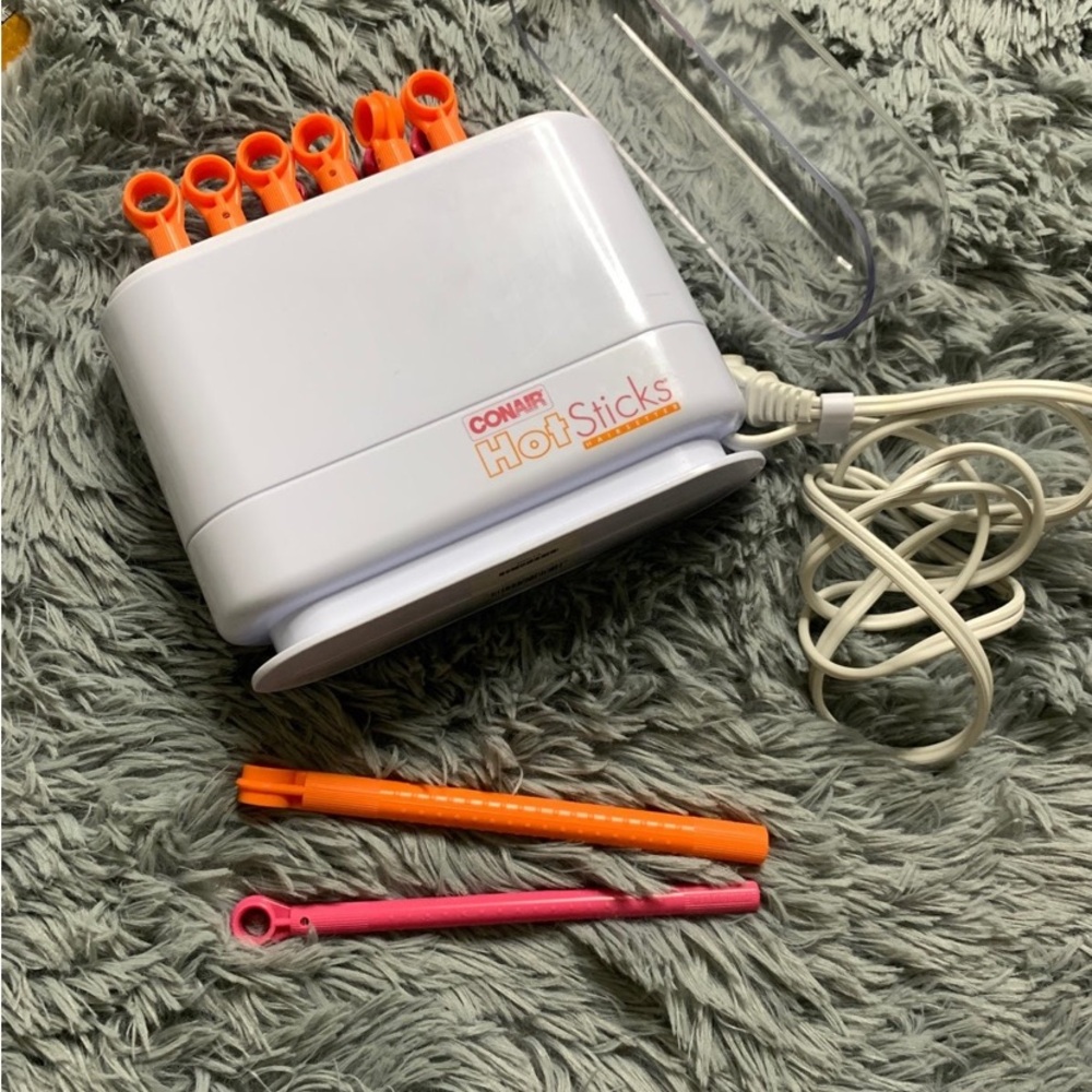 Conair Hot Sticks Hairsetter Soft Flexible Rollers Orange Pink
